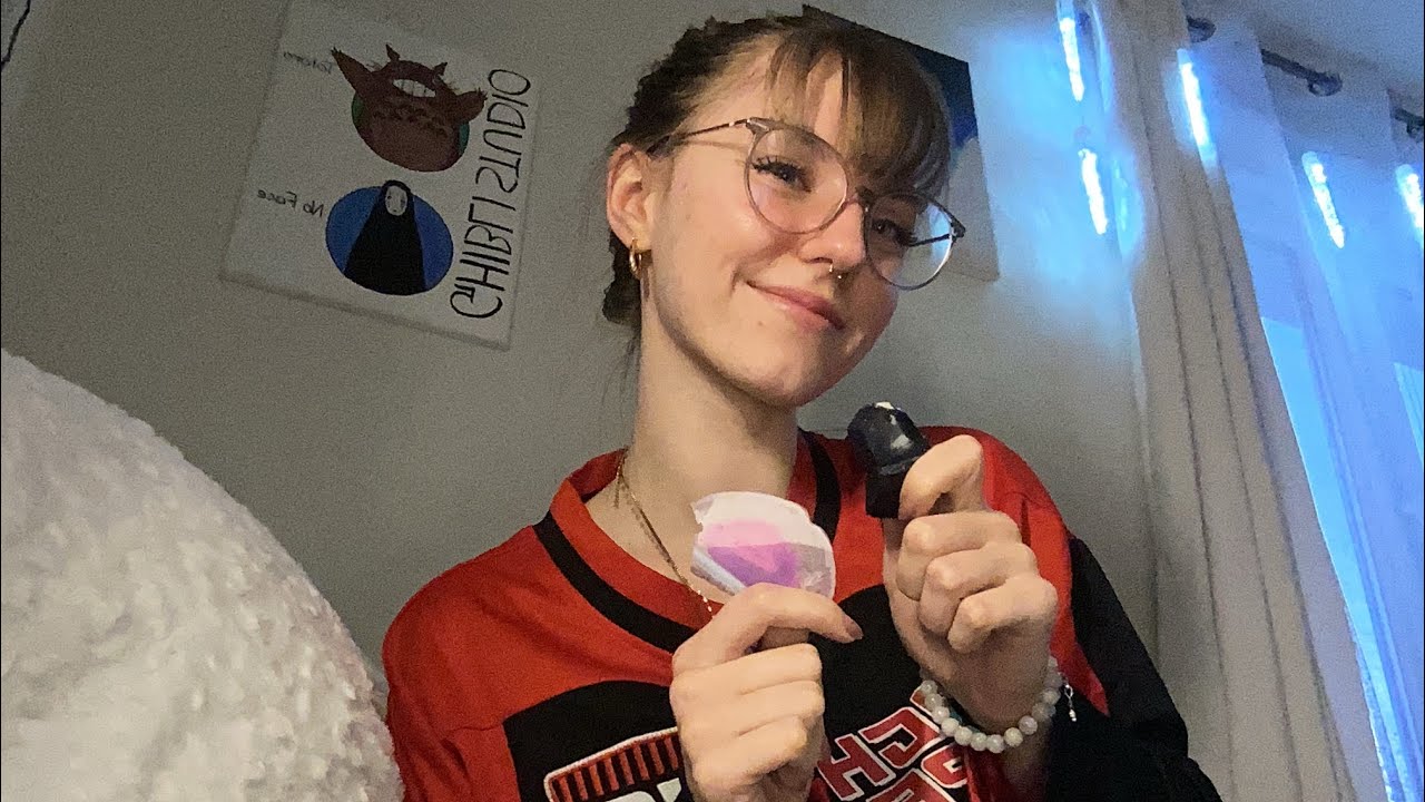 Tapping on my crystals ASMR