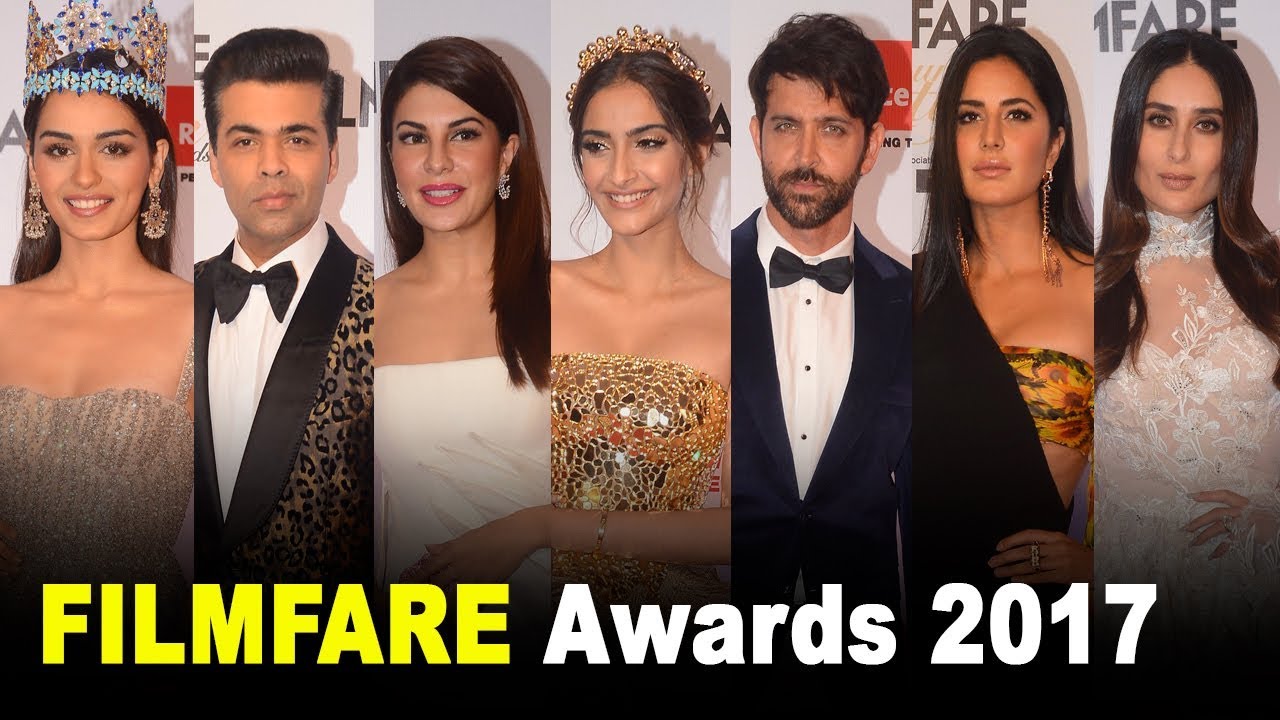 FILMFARE Awards 2017 Red Carpet FULL HD Video | Hrithik,Kareena,Katrina,Shahid,Varun,Jacqueline