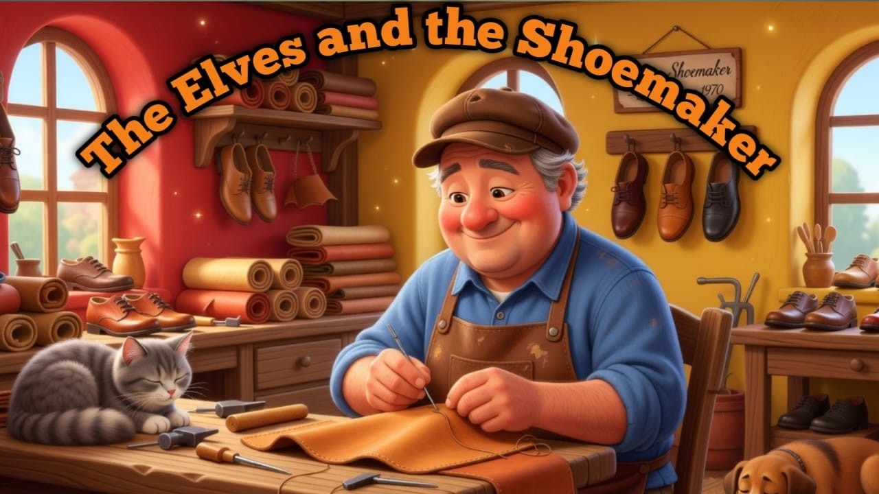 The Elves and the Shoemaker | English Cartoon Story with Life Lesson | Cute Animated Story”