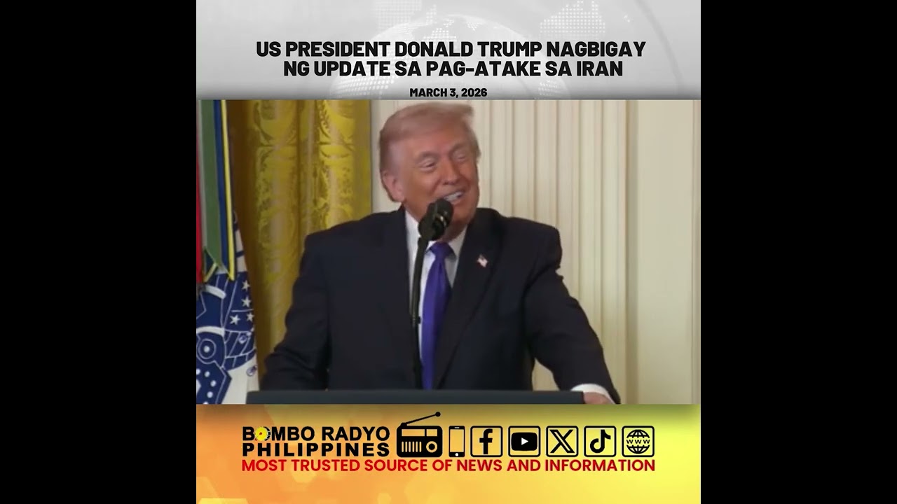 US PRESIDENT TRUMP ON IRAN WAR| Bombo Radyo