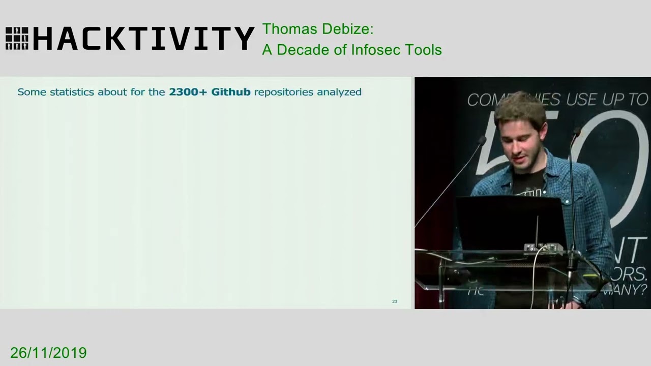 Thomas Debize   A Decade of Infosec Tools