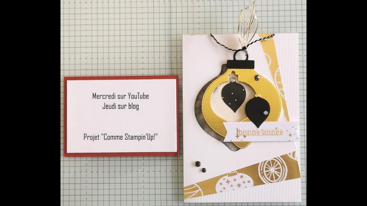 2025 M48 CARTE MATAGES DÉCALÉS COMME STAMPIN' UP!