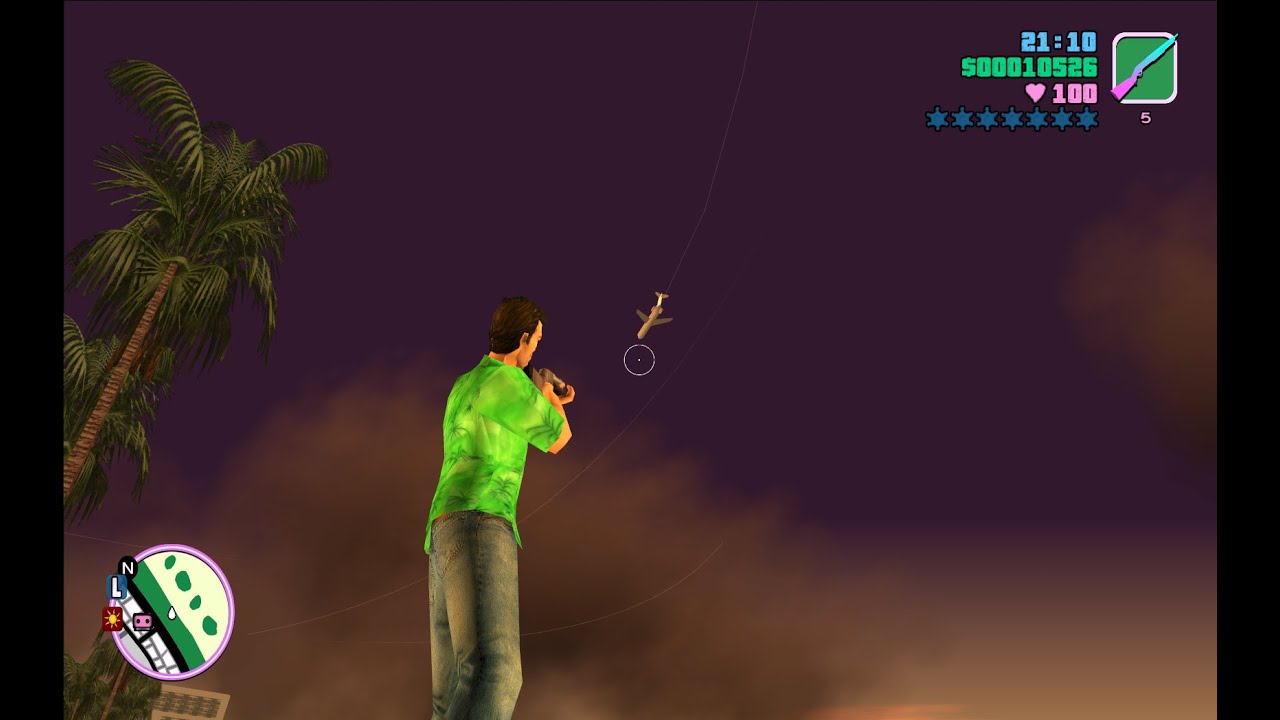 Vice City New Fixed height corrected planes to the sky