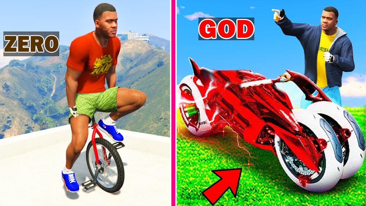 GTA 5 : Franklin & Shinchan Upgrading Zero To God Bike In GTA 5 !
