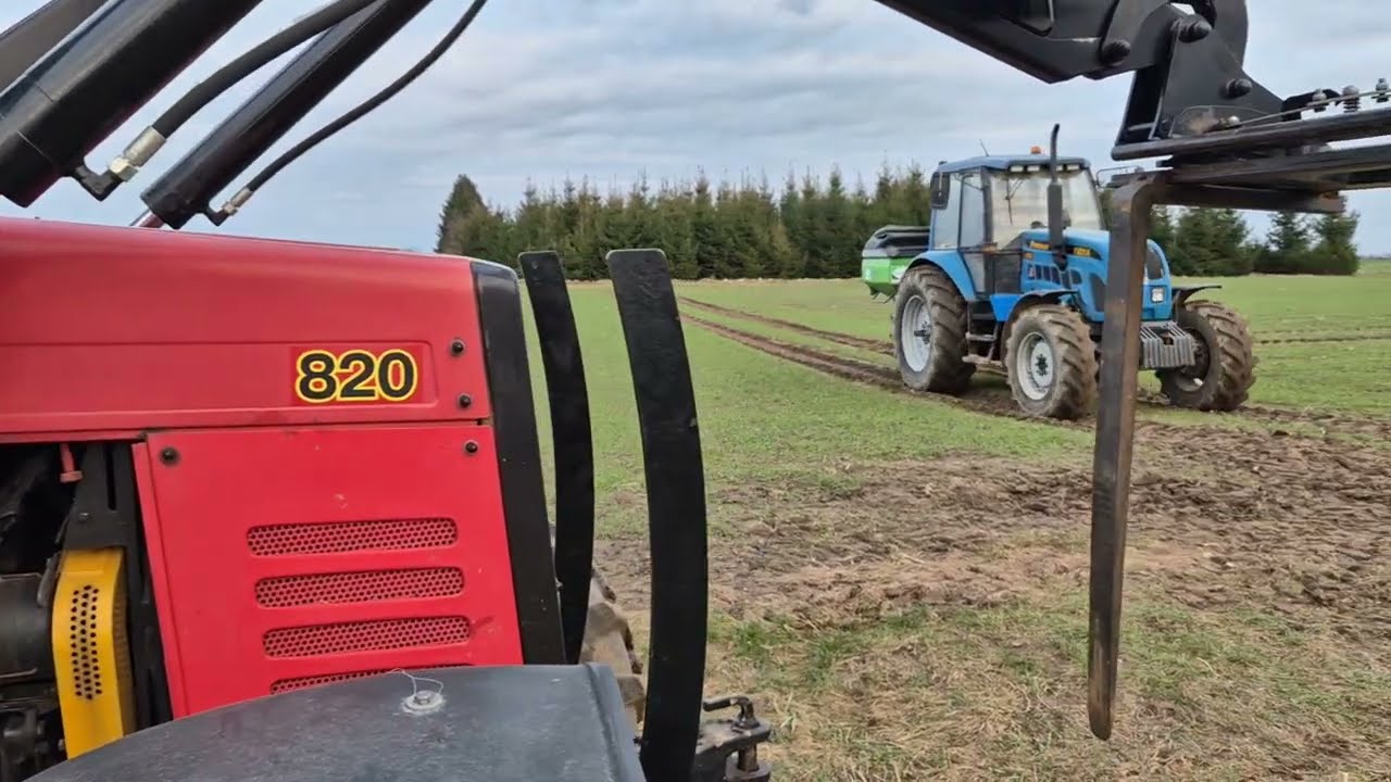 ✩ 🇵🇱   Nawozy 2025 🔥 Od Świtu do Nocy 🔥MTZ 820 ☆ Pronar1221a ☆ Opór