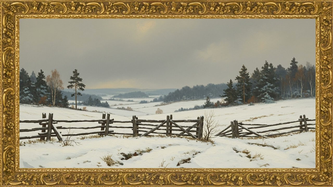 Minimalist Winter Landscape | Luxury Decorative Art 120 Min