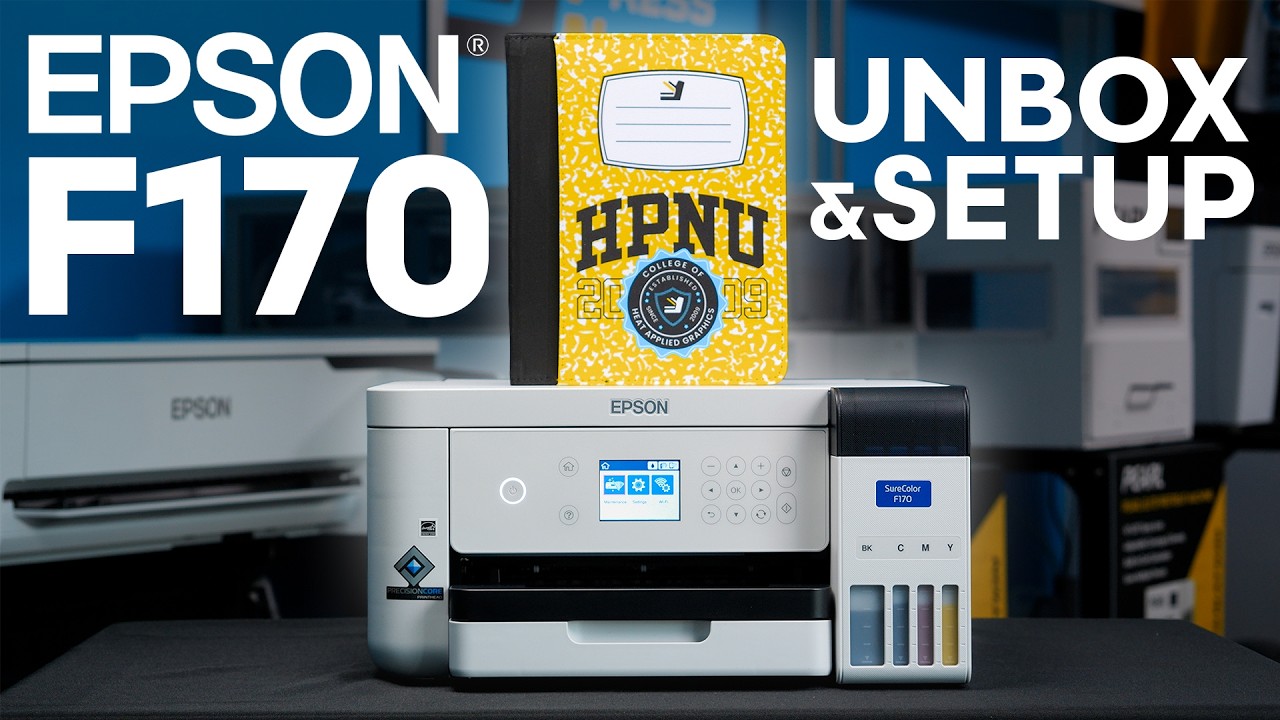 Epson F170 Unboxing, Setup, & First Print!