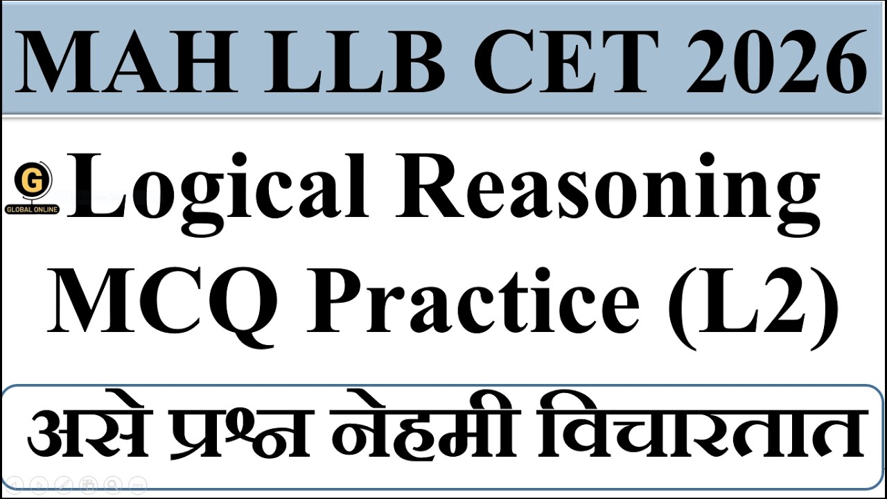 MAH LLB CET 2026 Logical & Analytical Reasoning Important MCQs
