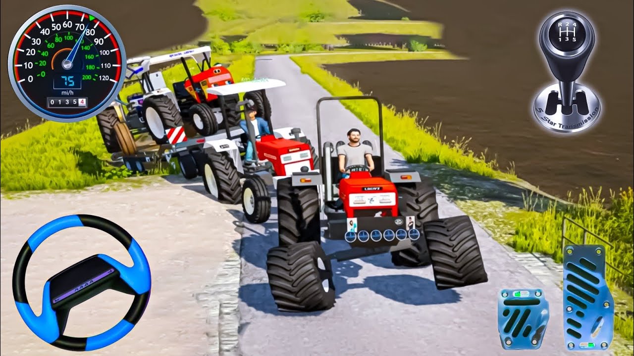 Modern Tractor Farming Driving Simulator 3D - New Tractor Games (Android Gameplay)
