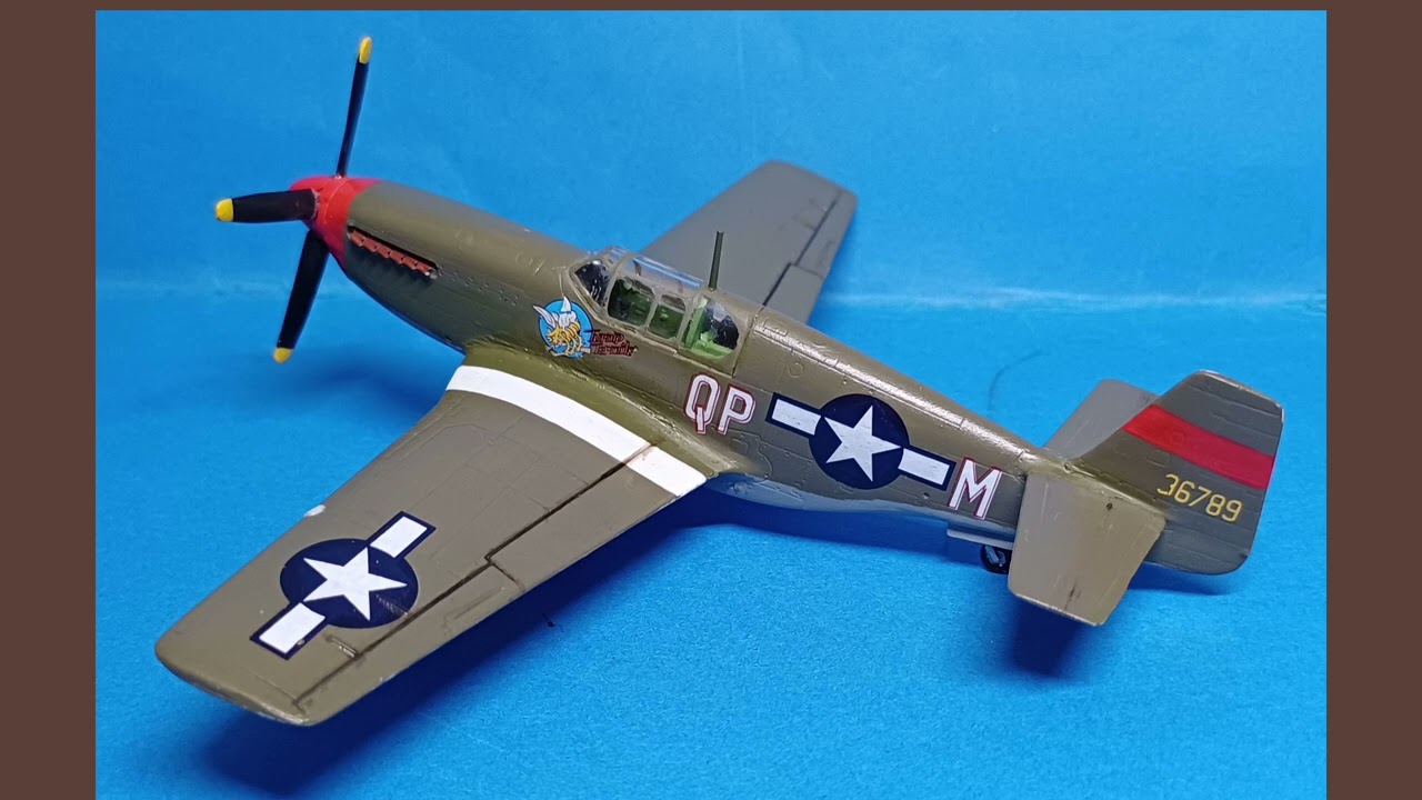P-51B Mustang, intech/Mistercraft 1:72 #plasticmodelkits #hobby #history #ww2 #scalemodels #mustang