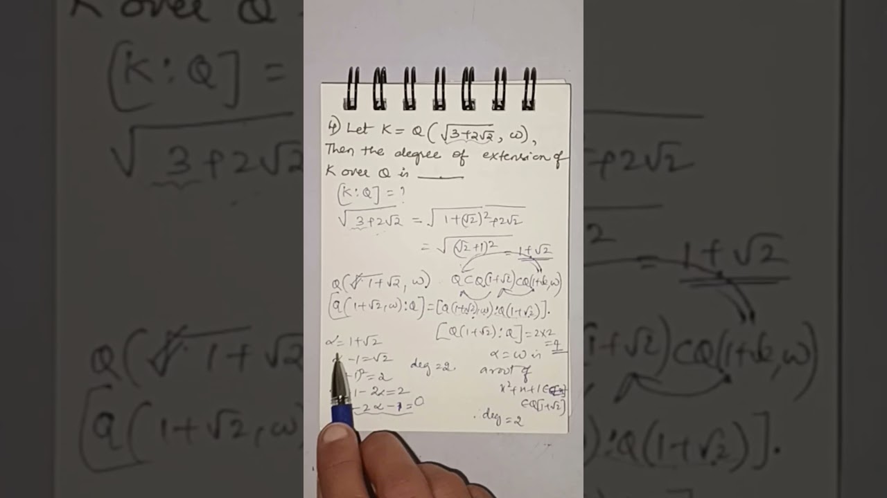#extensionfields#fields #fieldextension#towerlaw #abstractalgebra#gatemaths #shortsfeed#shorts