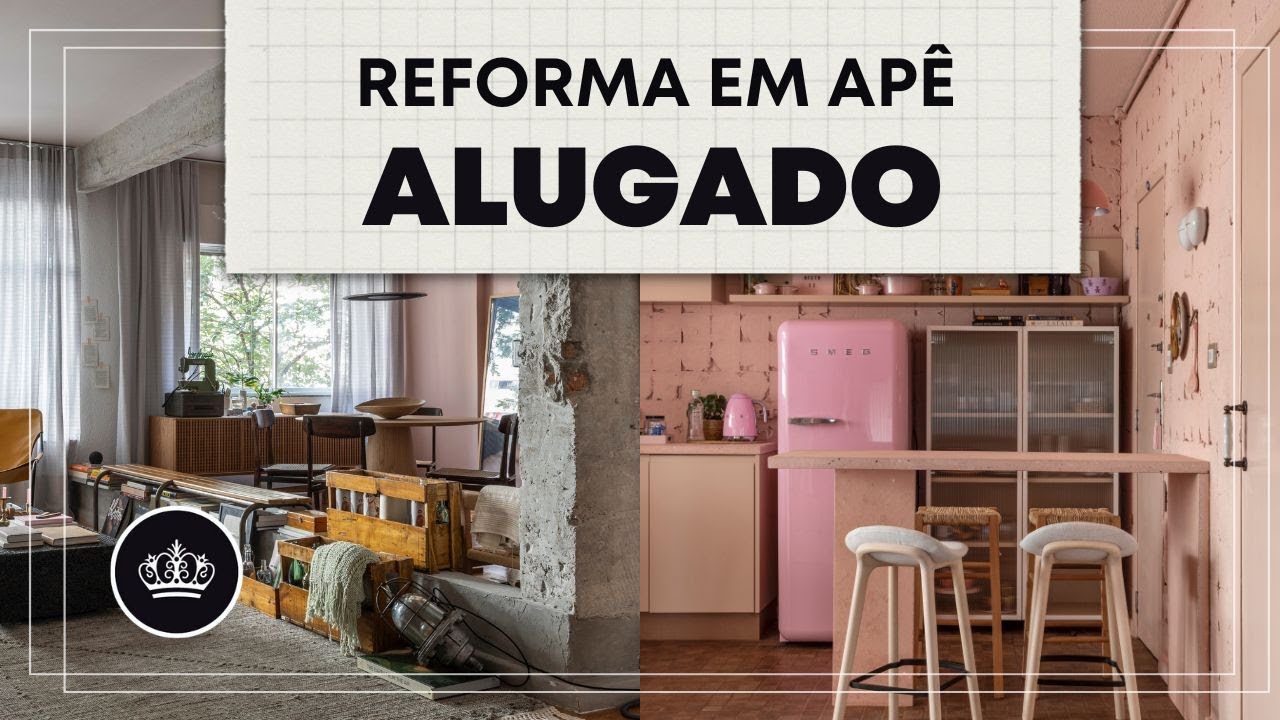 Reforma em APARTAMENTO ALUGADO! Muita personalidade e CONCRETO APARENTE