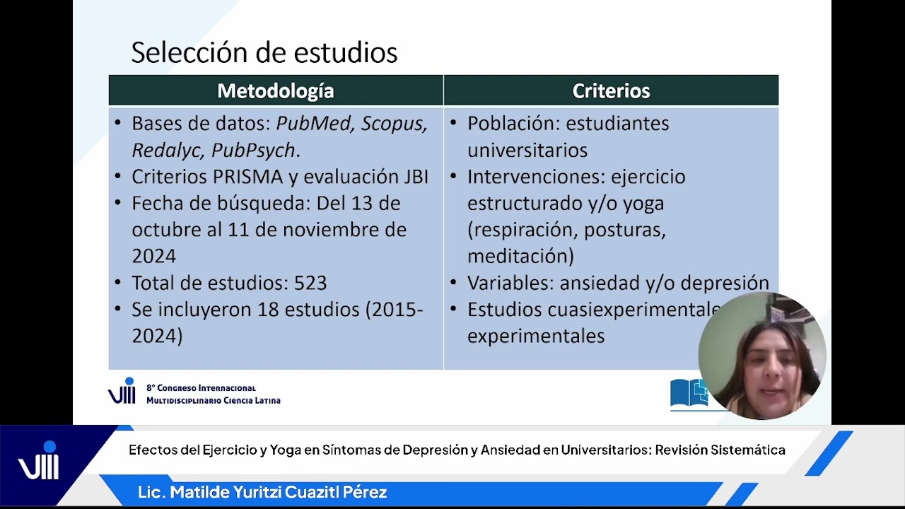 Efectos del Ejercicio y Yoga en Síntomas de Depresión y Ansiedad en Universitarios