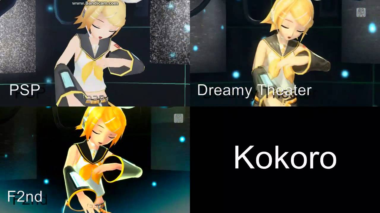 Kokoro Project Diva F2nd PV Comparison