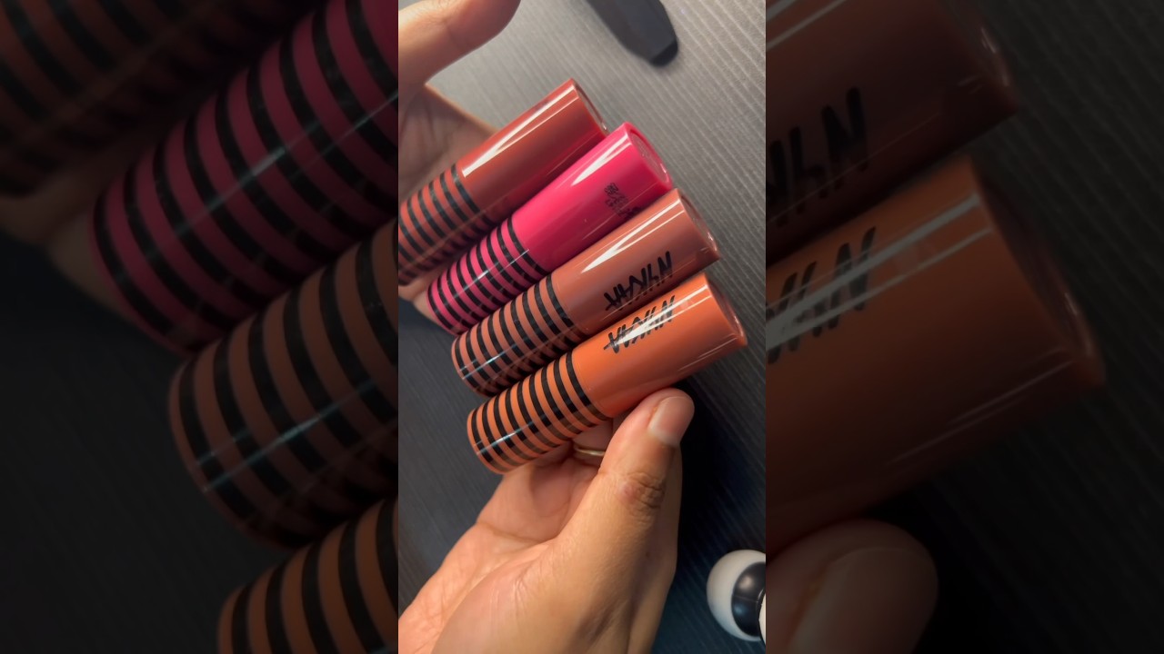 Nykaa cr&egrave;me Matt lipstick swatches #nykaalipsticks #nykaa #lipstickswatches