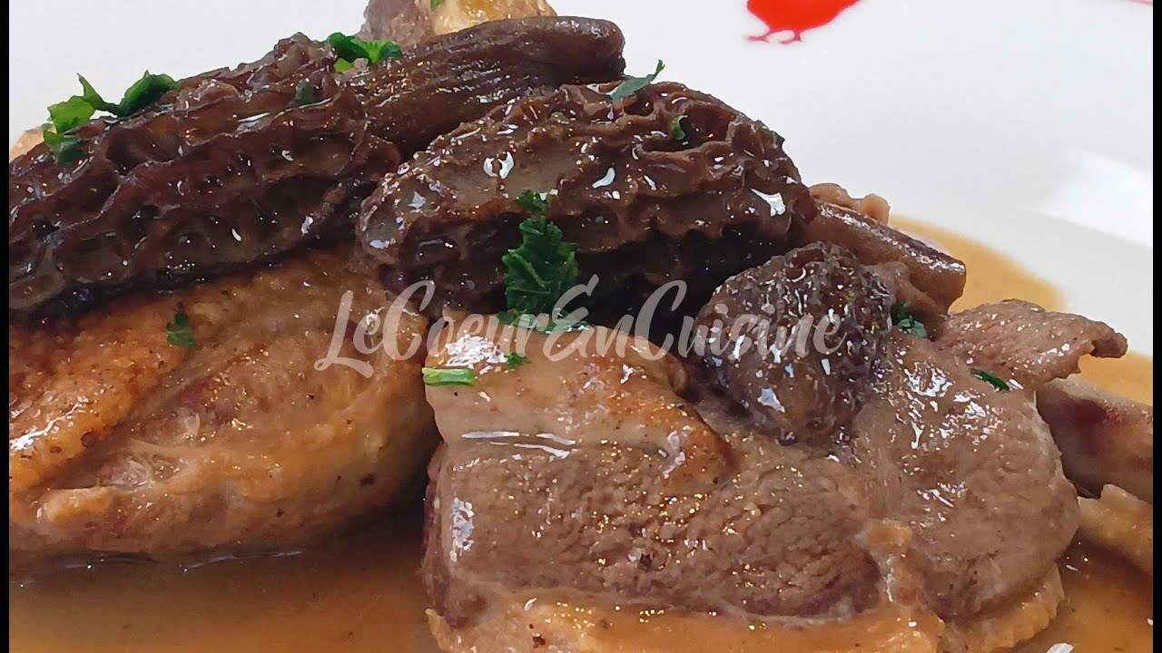 Canette aux morilles
