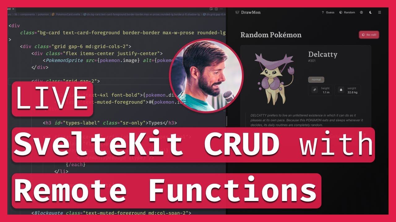 SvelteKit Remote Functions 🤖 Forms & CRUD 🔴 LIVE Coding & Chill