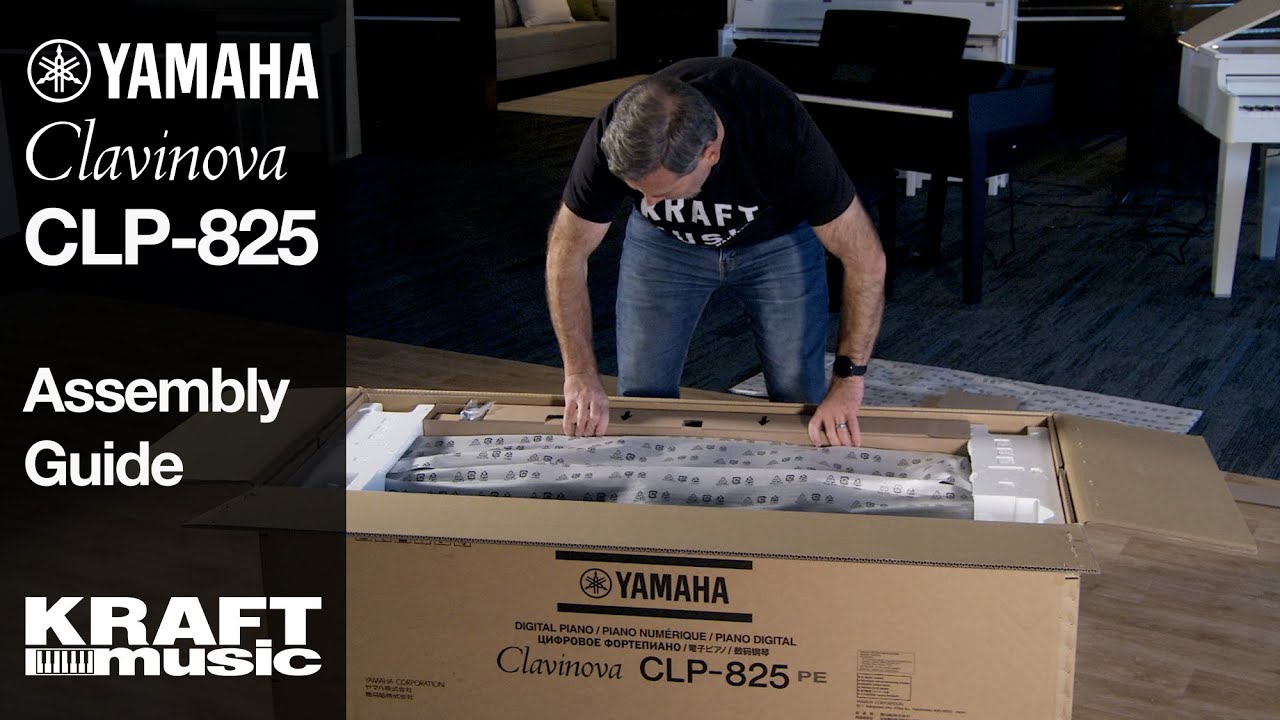 Yamaha Clavinova CLP-825 Digital Piano - Assembly Guide