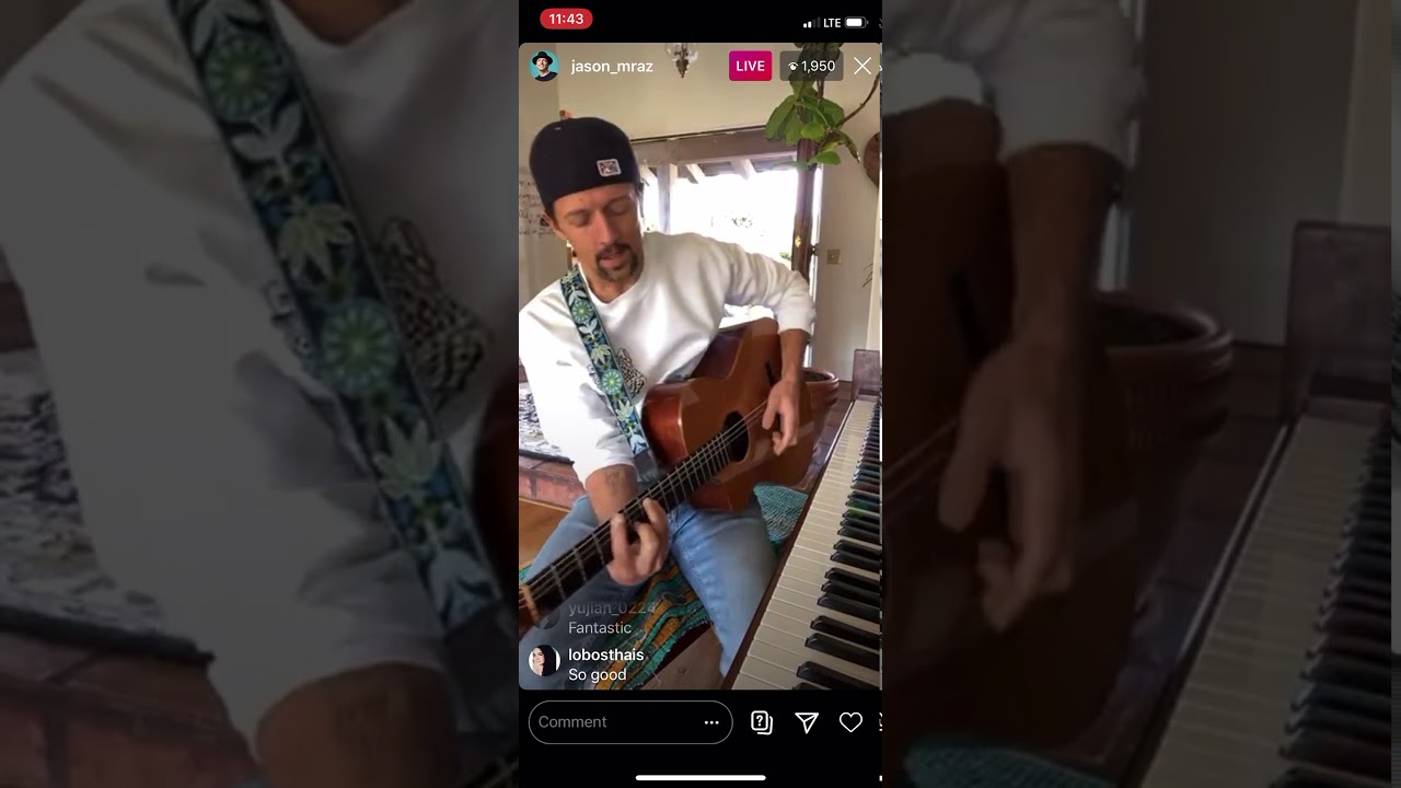 Jason Mraz IG Live - Unfold (5/15/20)