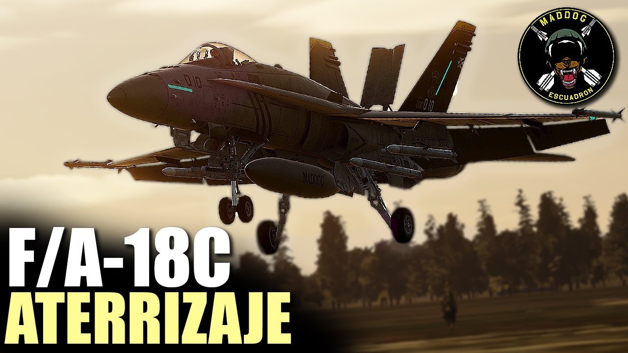 DCS F/A-18C Hornet: Te enseño a aterrizar con rotura en español | ESCUADRÓN MADDOG