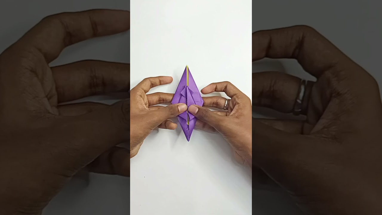 making an origami dragon🐉