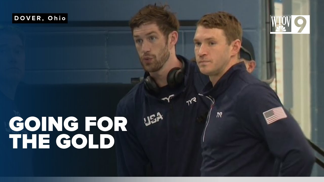 Proud parents in full support as son goes for the gold in Paris for Team USA men's swimming
