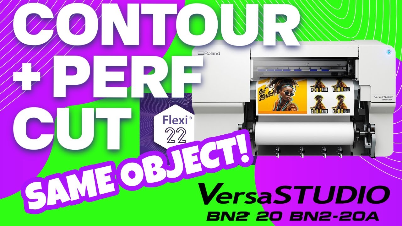 How to Put a Contour and Perf Cut on the Same Object: Flexidesigner VersaStudio Edition