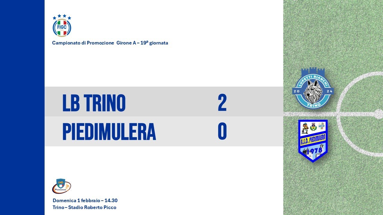 1 febbraio 2026 | LB Trino - Piedimulera 2-0