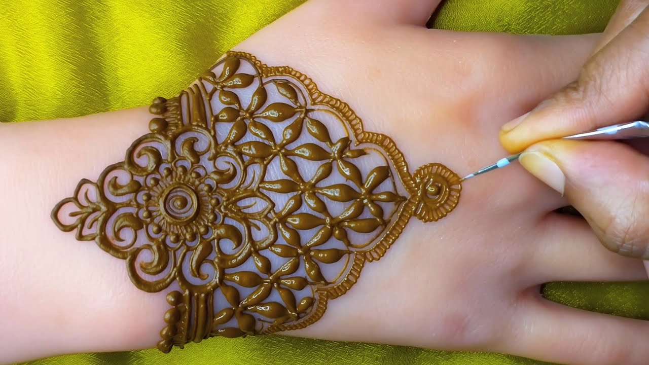 Eid Special Step-by-Step #no1trending Trending Floral Henna Mehndi Design For 2026 #eid 