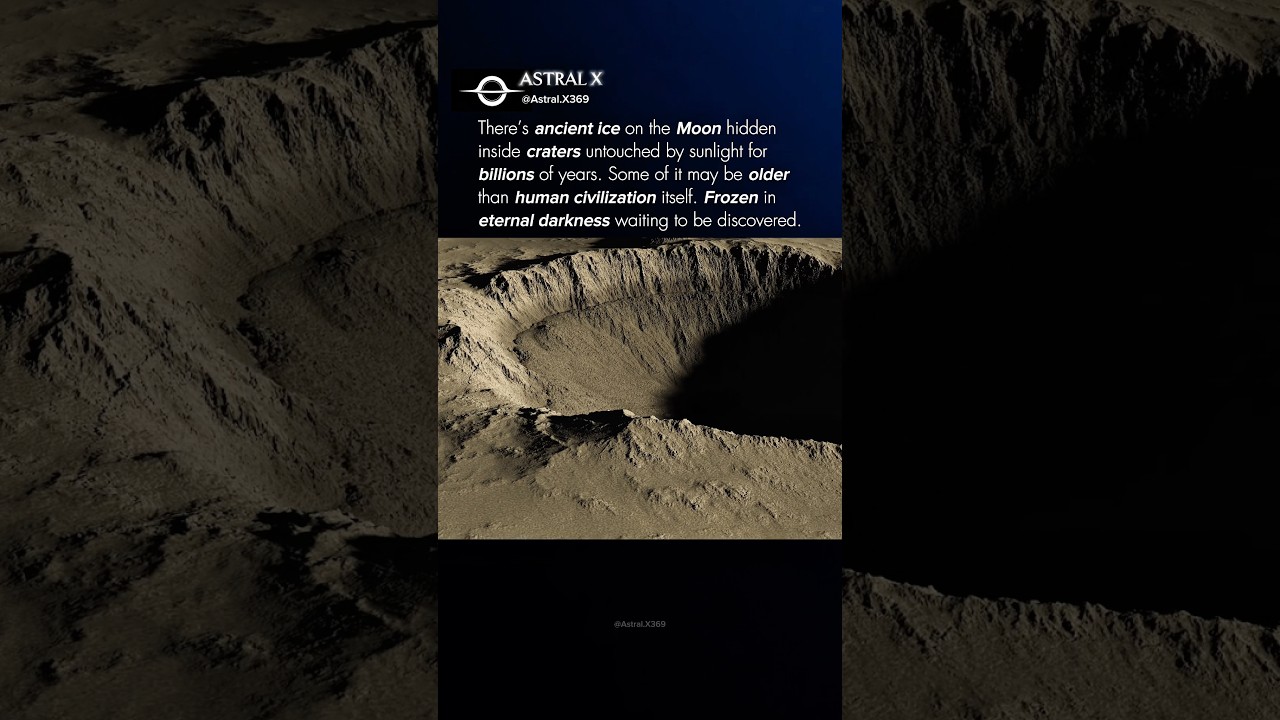 The Moon Is Hiding Ice Older Than Civilization #shorts #space