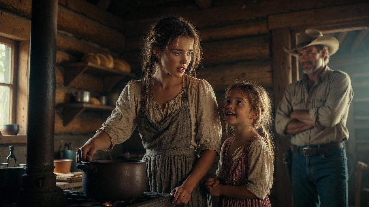 She Thought the Cowboy Hired Her to Cook—Until His Daughter Whispered, “I Picked You to Be My Mommy