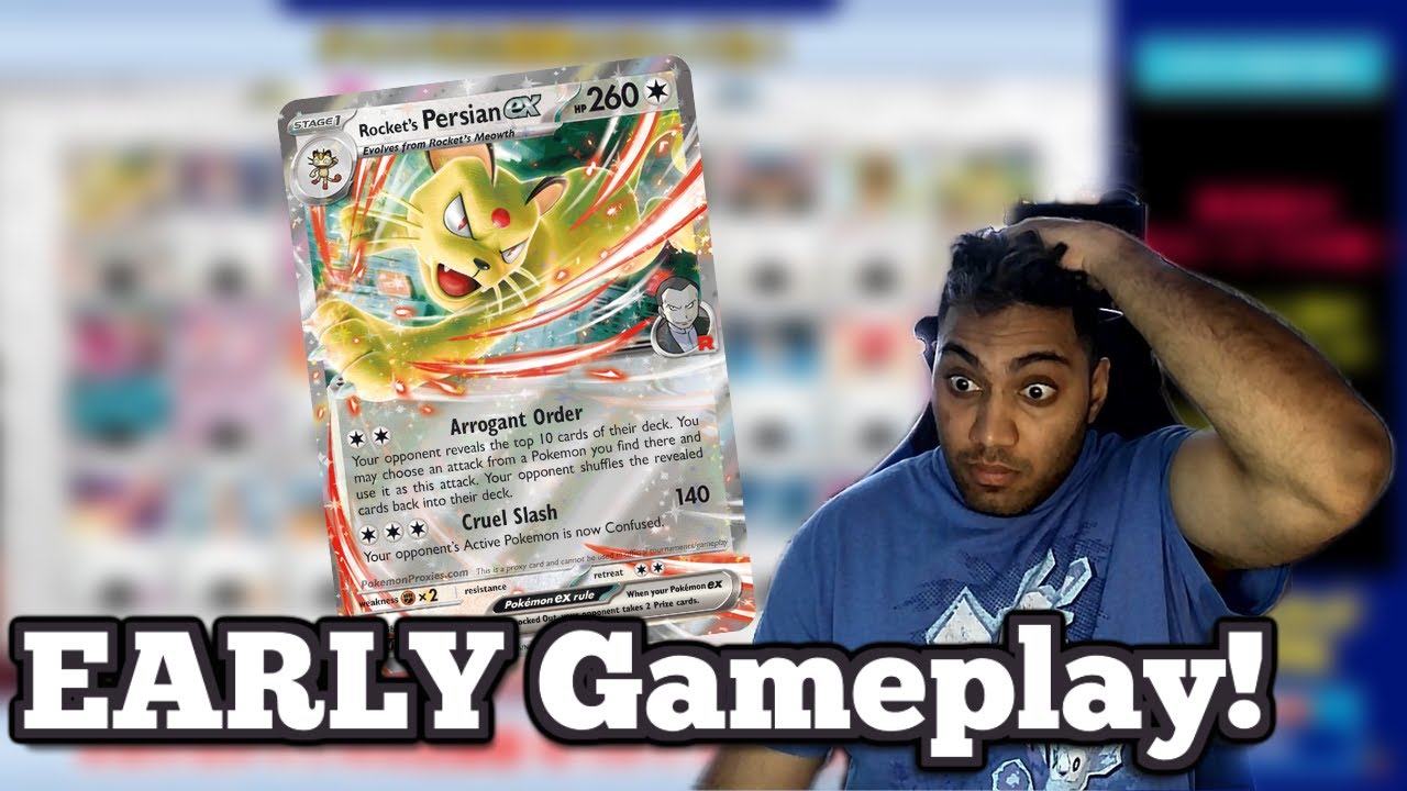 Team Rocket's Persian EX EARLY Gameplay and Decklist!