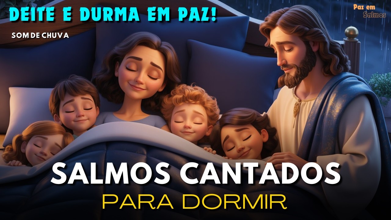 Durma Sentindo Deus ao Seu Lado | Salmos Cantados de Descanso e Proteção