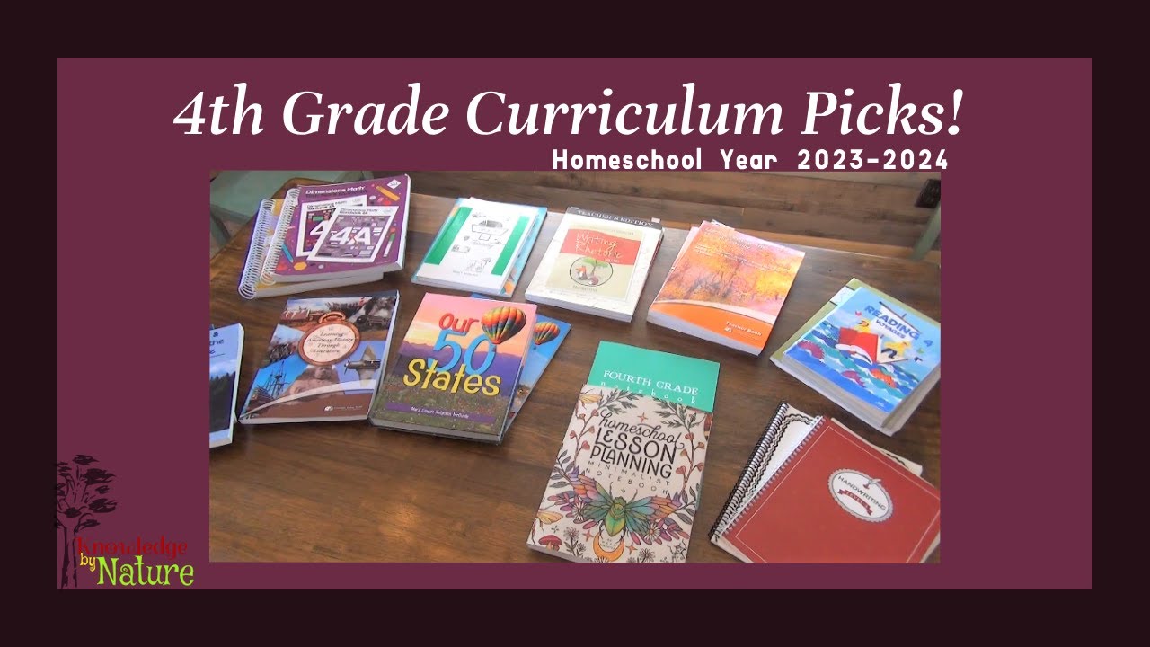 4TH GRADE HOMESCHOOL CURRICULUM PICKS