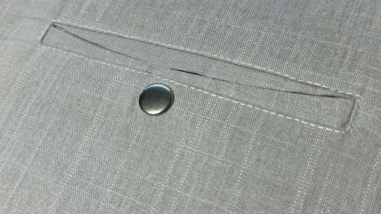 Making a stylish back pocket for pants 