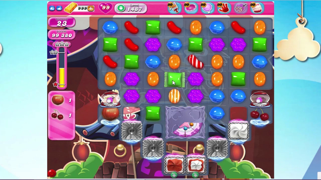 Candy Crush Saga level 1487
