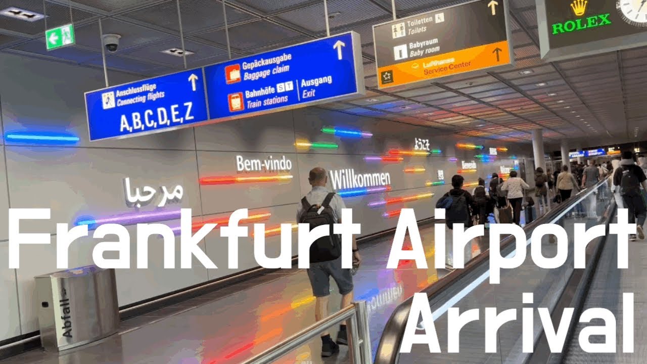 Frankfurt Airport Arrival Terminal 1 프랑크푸르트 공항 1터미널 국제선 도착하기