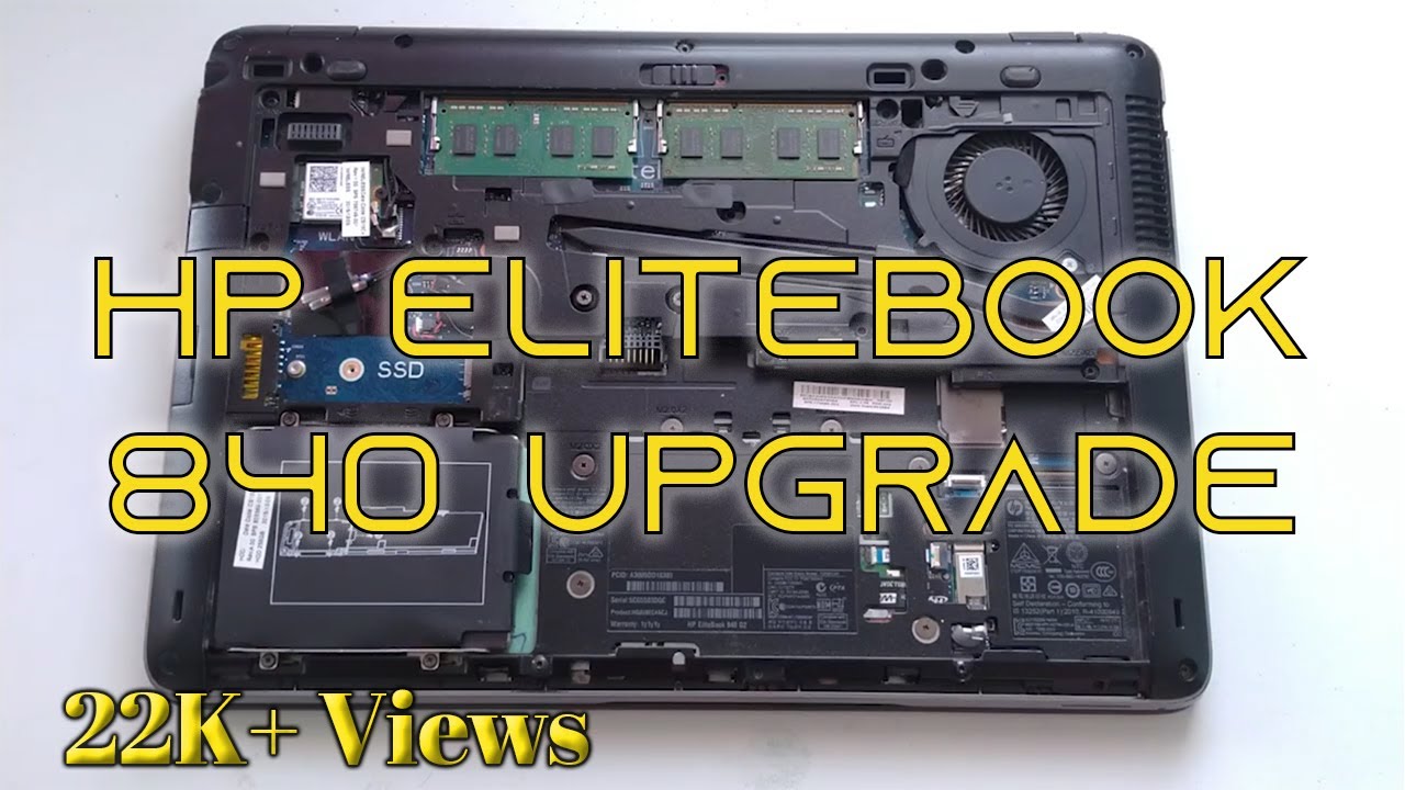 HP Elitebook 840 G1/G2/G3 Upgrade - RAM, SSD & Battery. #hp #laptopupgrade