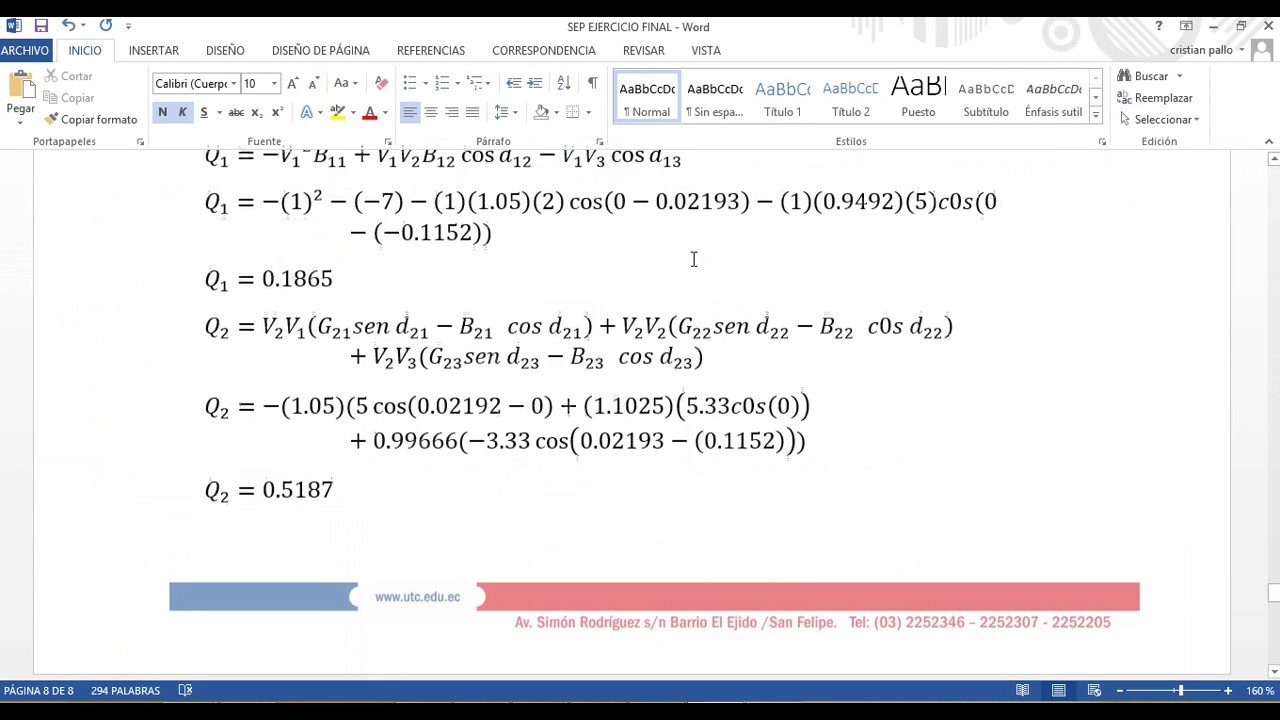 Newton Raphson (modelo completo) en matlab
