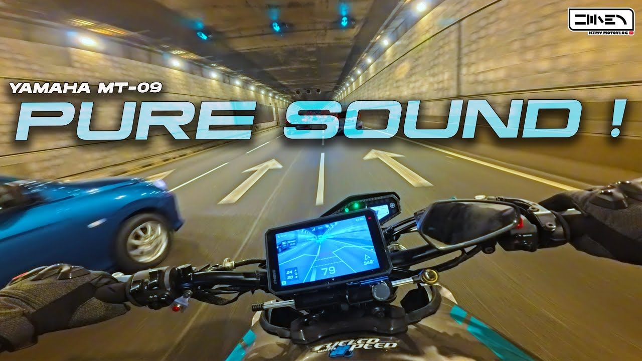 RUSH NIGHT RIDE ⚡ Yamaha MT-09 Pure Sound | Insta360 Ace Pro 2 [4K]