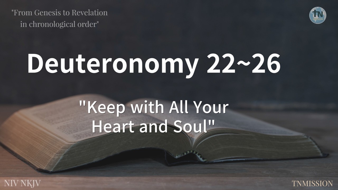 Keep with All Your Heart and Soul,  No 65, #Deuteronomy, 22-26, Chronological Bible 365 QT