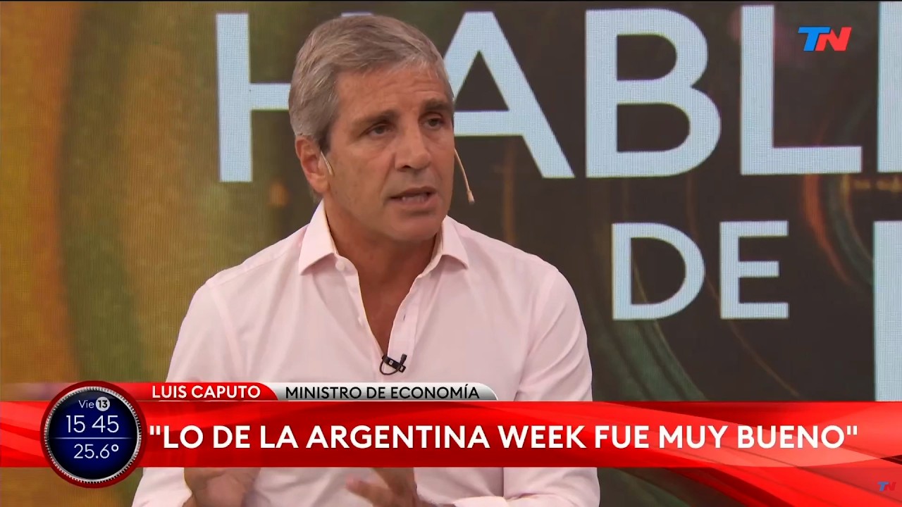 Entrevista del ministro Luis Caputo con Eleonora Cole en el programa “Hablemos de Esto” de TN