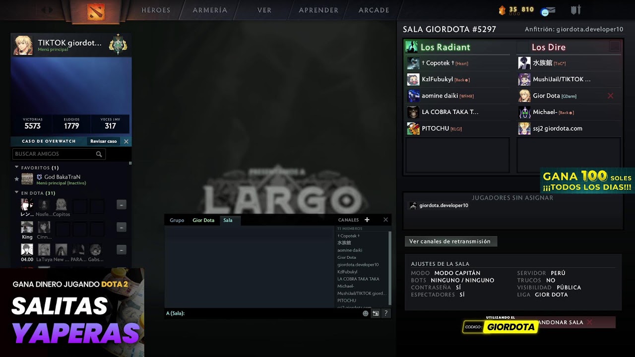 🤑GANA 100 SOLES TODOS LOS DIAS JUGANDO DOTA 2 💰