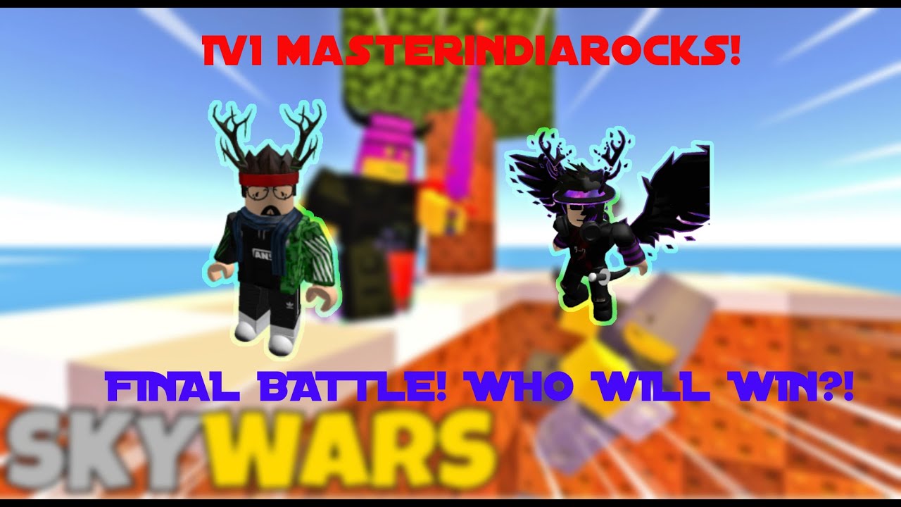 1V1 masterindiarocks | (INSANE!) Who Will Win?? | ROBLOX SKYWARS!