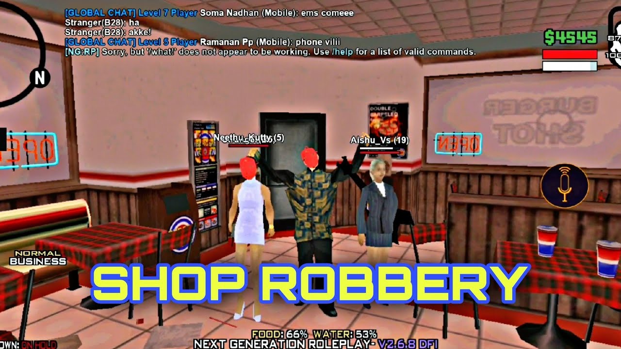 SHOP ROBBERY | TUTORIAL | PD VS CK | NGRP KERALA | GTA SA | #ngrp