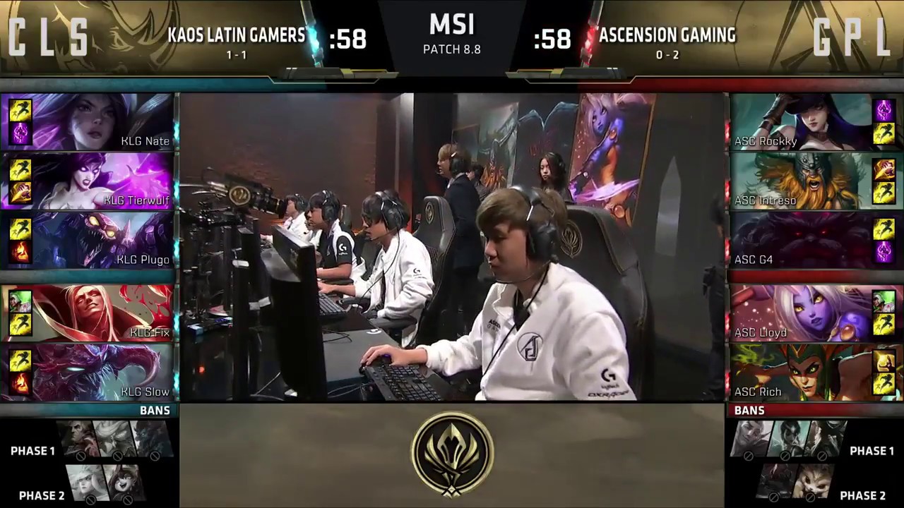 KLG vs ASC Highlights MSI 2018 Mid Season Invitational I KLG 대 ASC 하이라이트 MSI 2018 중순 시즌 인비 테이 셔널