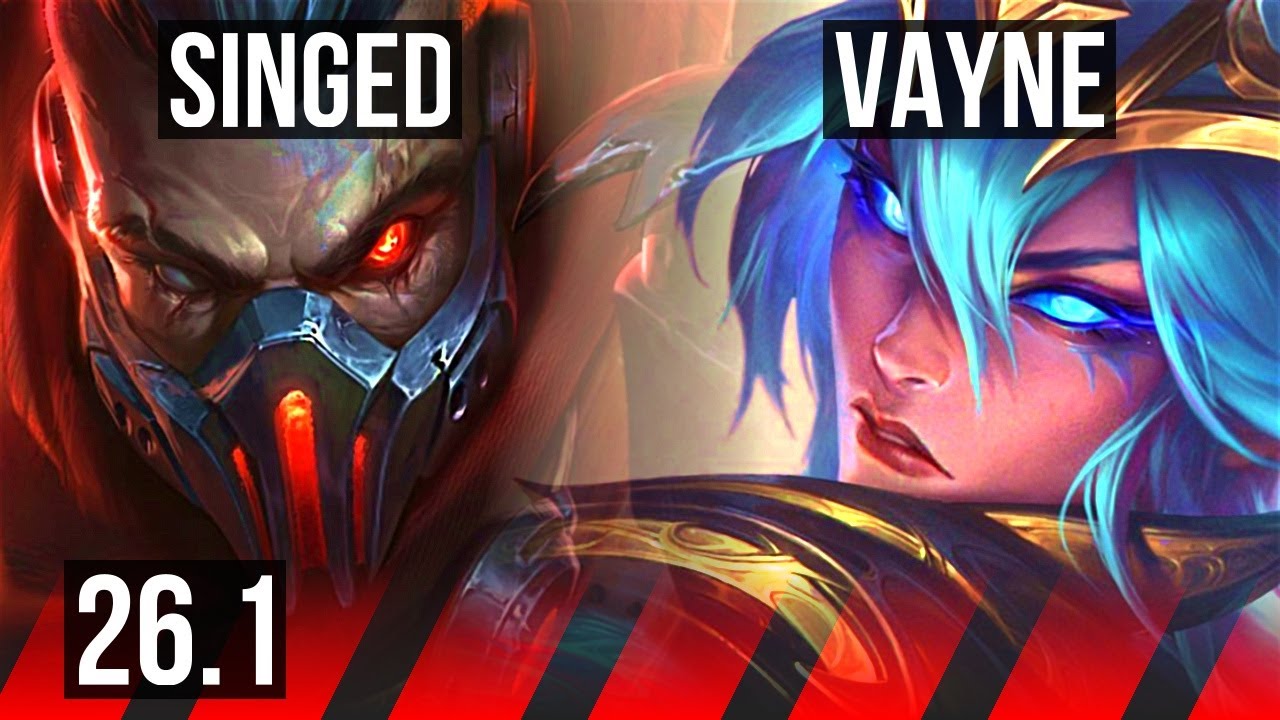 SINGED vs VAYNE (TOP) | EUW Master | 26.1