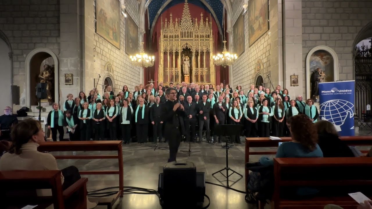 Concert solidari de «G de Gospel» a l'Església de Sant Jaume a favor de Mans Unides Barcelona
