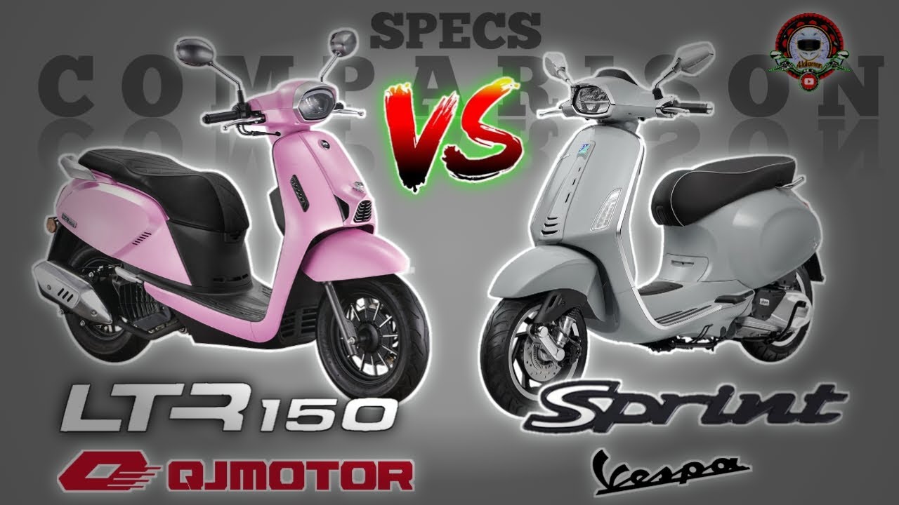 QJMOTOR LTR 150 vs VESPA SPRINT 150 SPECS COMPARISON