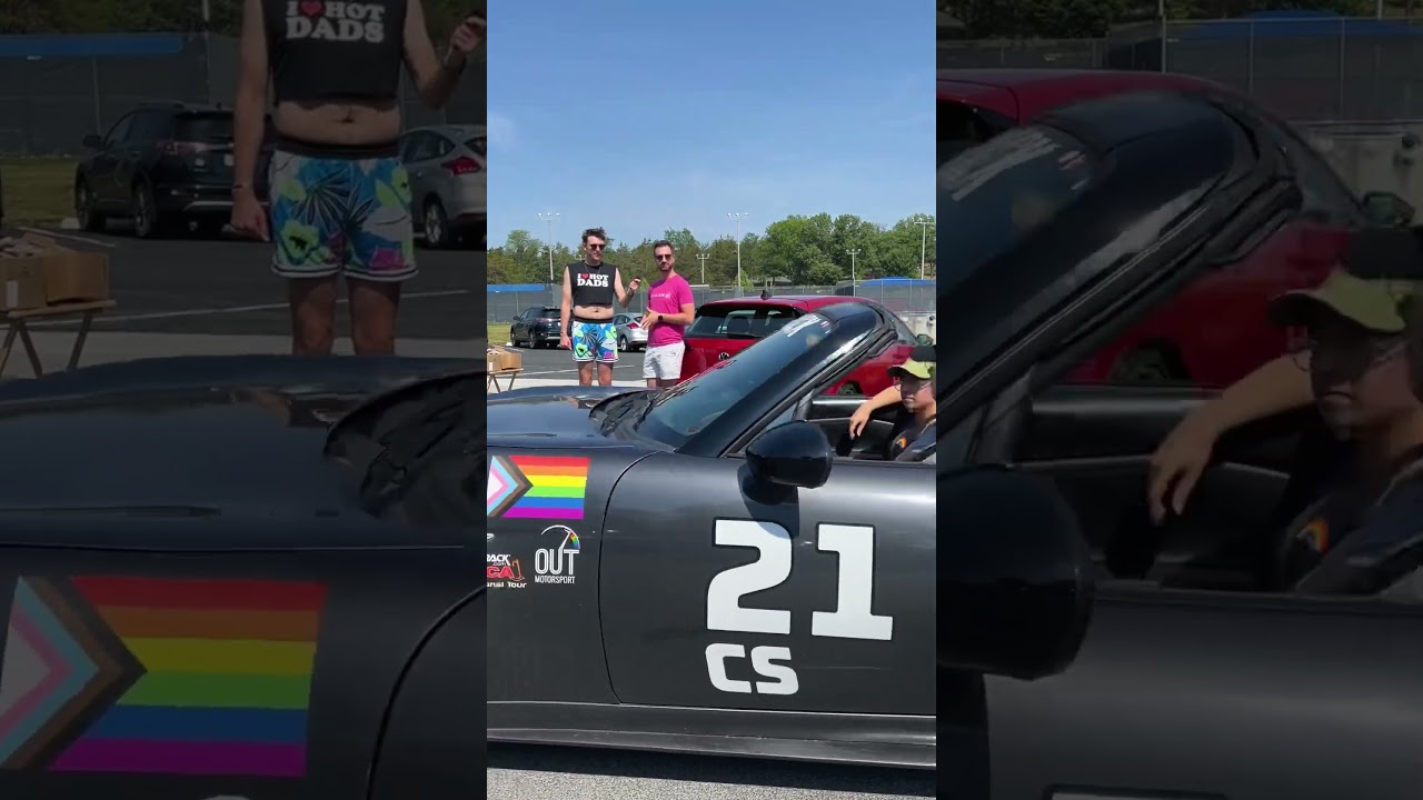 #LGBTQ Road Rally! Thanks @OutMotorsports ! #gay #pride #interview #funny #vw #volkswagen #cars